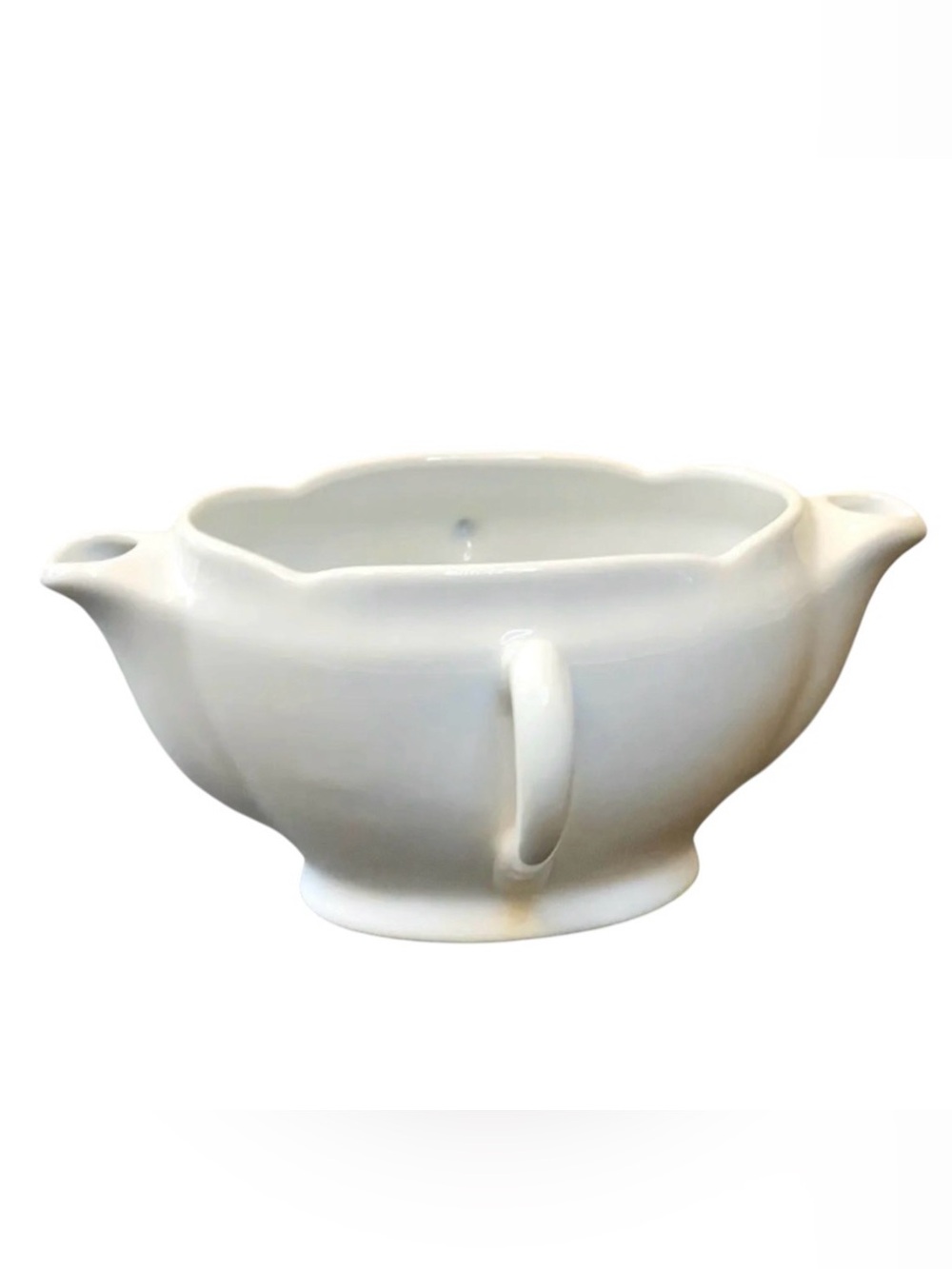 Apilco French Porcelain Gravy Boat Vintage